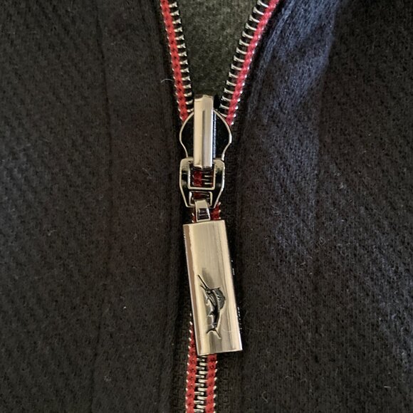 Tommy Bahama Flipshore Reversible 1/2 Zip Sweater Mens XXL Black/Gray Pullover - Picture 9 of 12